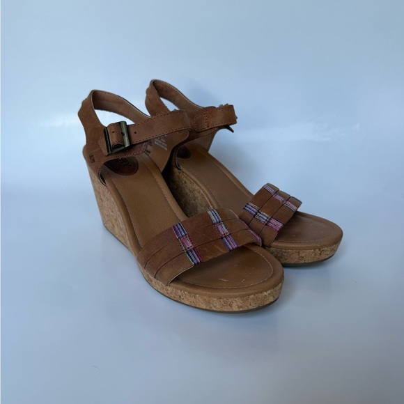 Sperry Dawn Echo wedge sandal Brown 9.5 - Picture 3 of 11